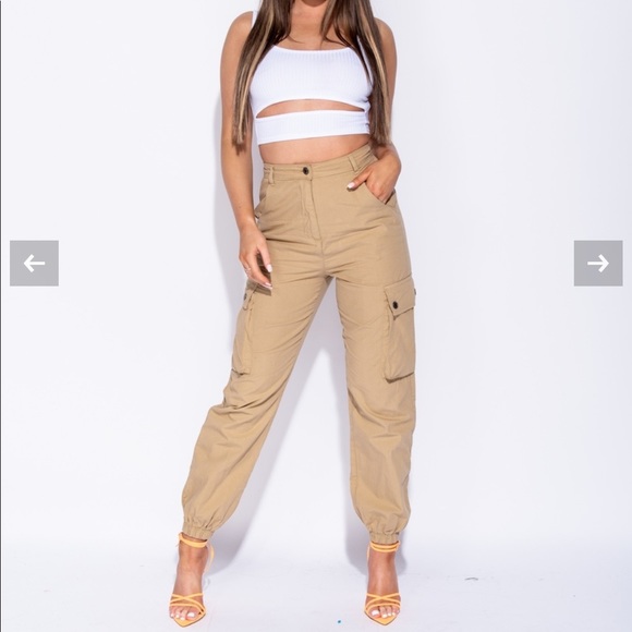 Fashion Nova Pants - UTILITY CARGO TROUSERS